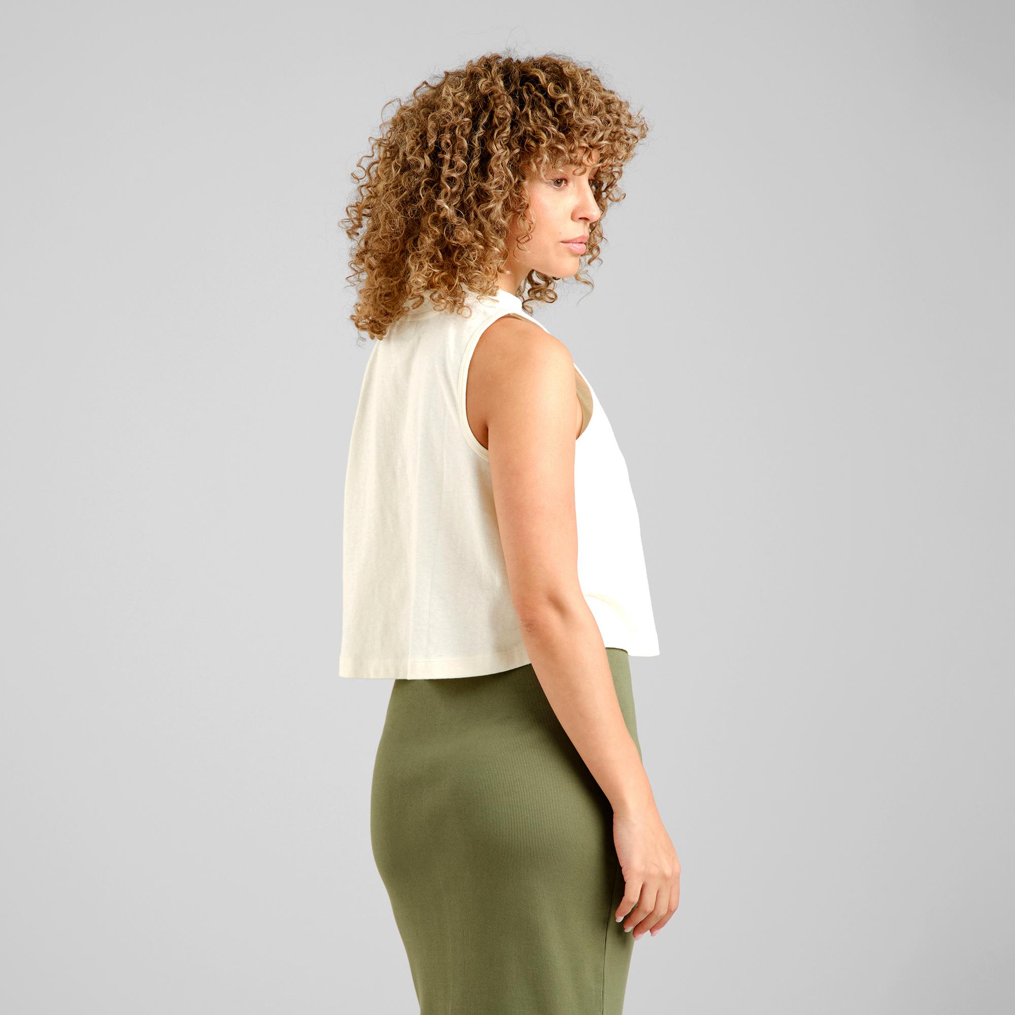 Dedicated Namsos Hemp Off-White Top Damen weiß